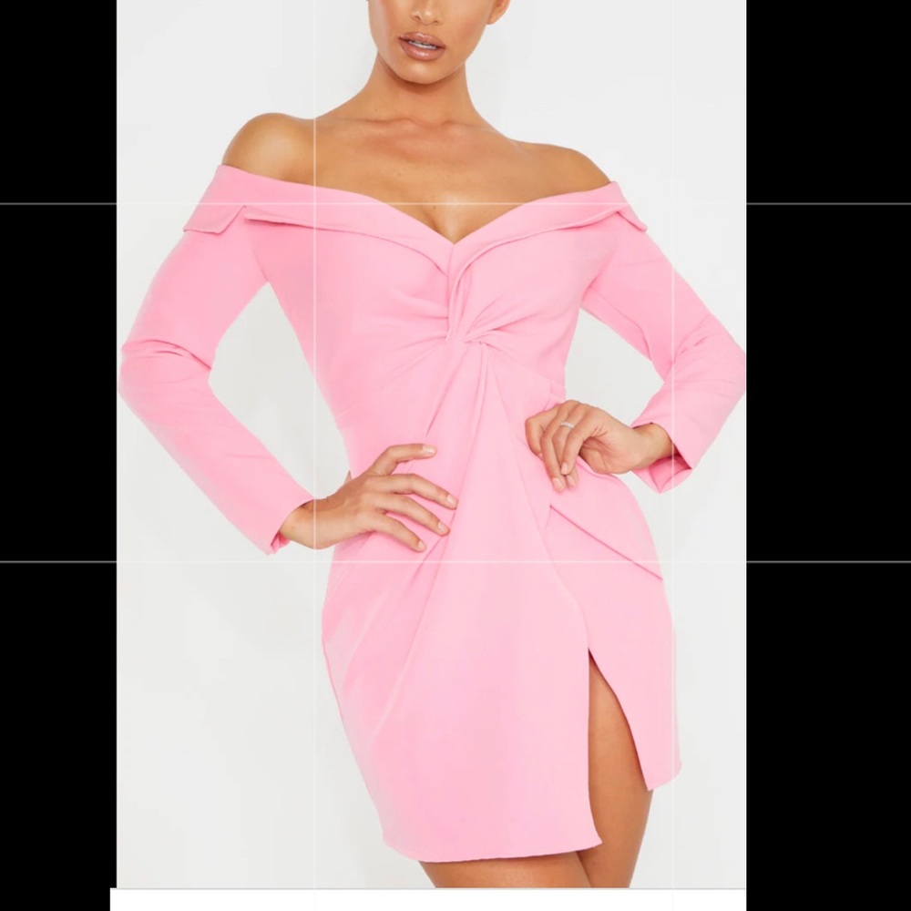 PLT pink blazer dress